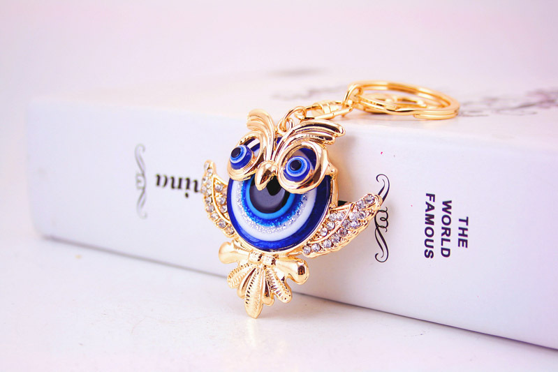 Devil's Eye Fashion Gift Animal Eye Owl Keychain display picture 1