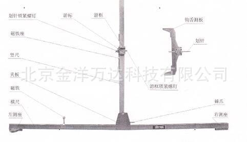 车钩高度测量尺厂家直销 型号:JY-GF206