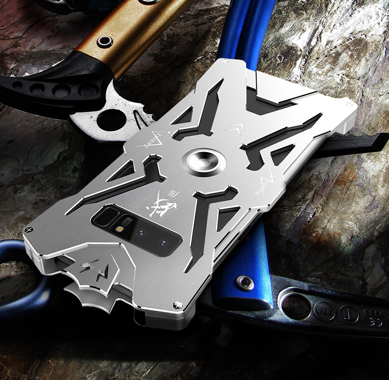 SIMON THOR Magnetic Bracket Aviation Aluminum Alloy Shockproof Armor Metal Case Cover for Samsung Galaxy Note 8