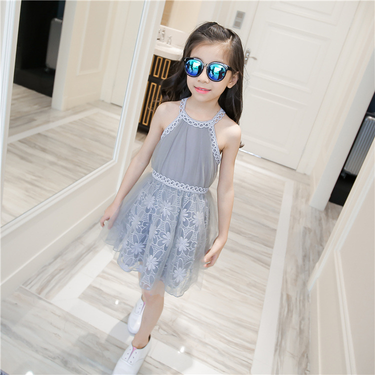 2018 Baby Flower Girl Dresses Princess Lace Wedding Party Pageant Formal Dress Kids Prom Homecoming Tulle Dresses 2-10Y 26