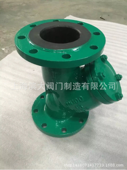 法兰衬胶过滤器GL41X GL41J GL41H 管道过滤器 衬胶Y型过滤器