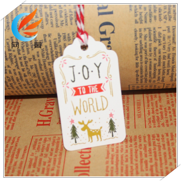 joy to the world 节日创意彩绘书签吊牌 留言寄语许愿卡1件代发|ms