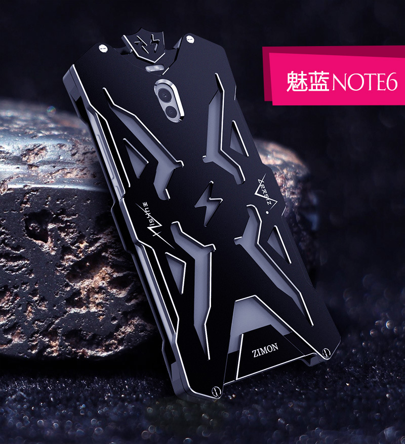 SIMON THOR Aviation Aluminum Alloy Shockproof Armor Metal Case Cover for Meizu M6 Note