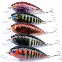Crosstrading Lure 7cm/10.2g Color Painted Hard Rock Bait Imitation Fish Tackle Sea Fishing Lake