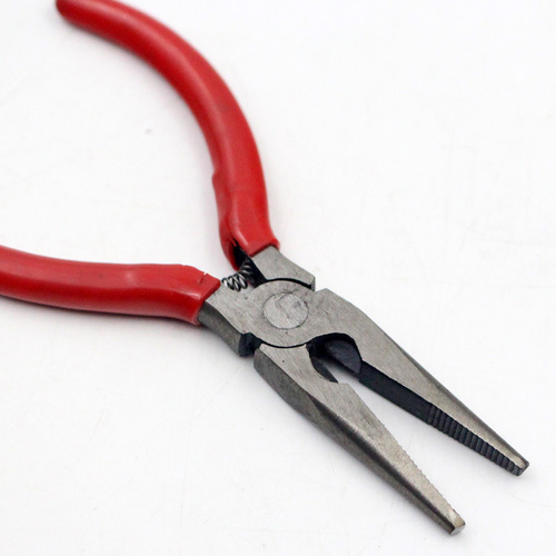 Hardware Tools Needle Nose Pliers Red 5 Inch Clamping Tools Household Hardware Watch Repair Tools