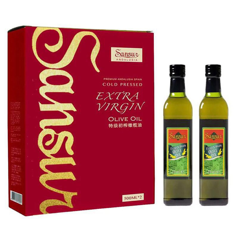 太阳树初榨橄榄油500ml*2瓶 西班牙原装进口橄榄油食用初榨橄榄油|ru