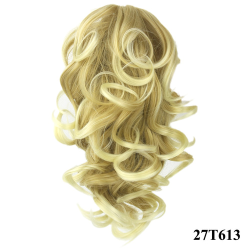Multiple colors available, gripper ponytail, curly ponytail, European and American style hair extensions, wig manufacturer wholesale
