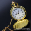 Fashionable classic black glossy retro antique big pocket watch, Birthday gift, wholesale