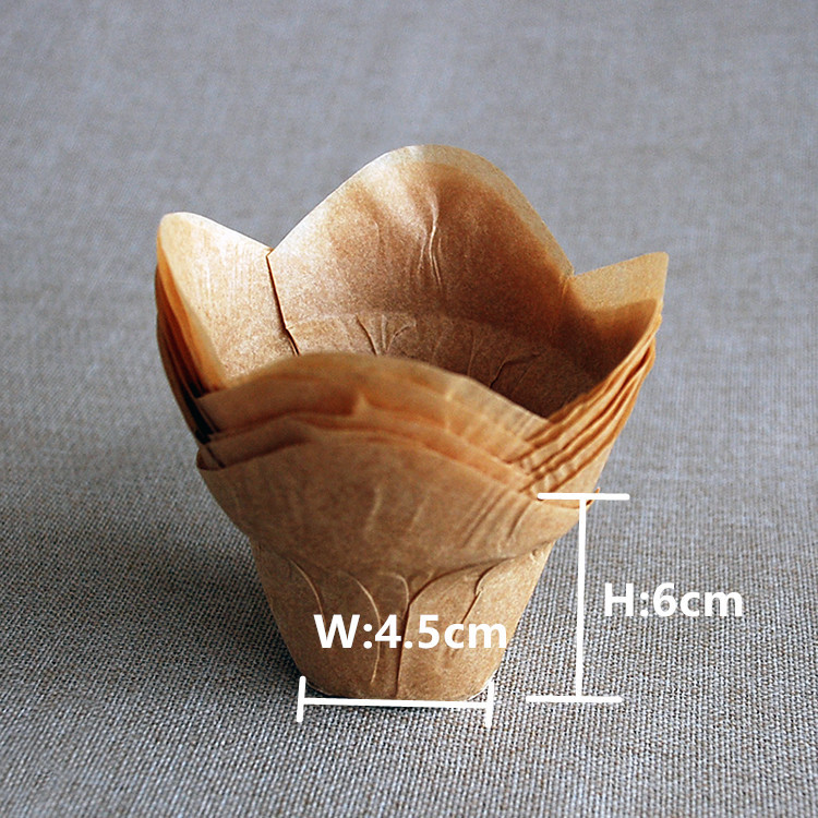 A prueba de aceite europeo blanco café muffin pastel taza de papel taza de la torta de pan bandeja de papel Para Hornear pastel de embalaje taza de papel