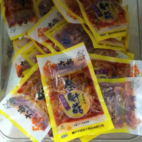 Aunt Song's Pickled Pepper Spicy Enoki Mushroom 2500g Special Rice Vegetables Chongqing Special Snacks