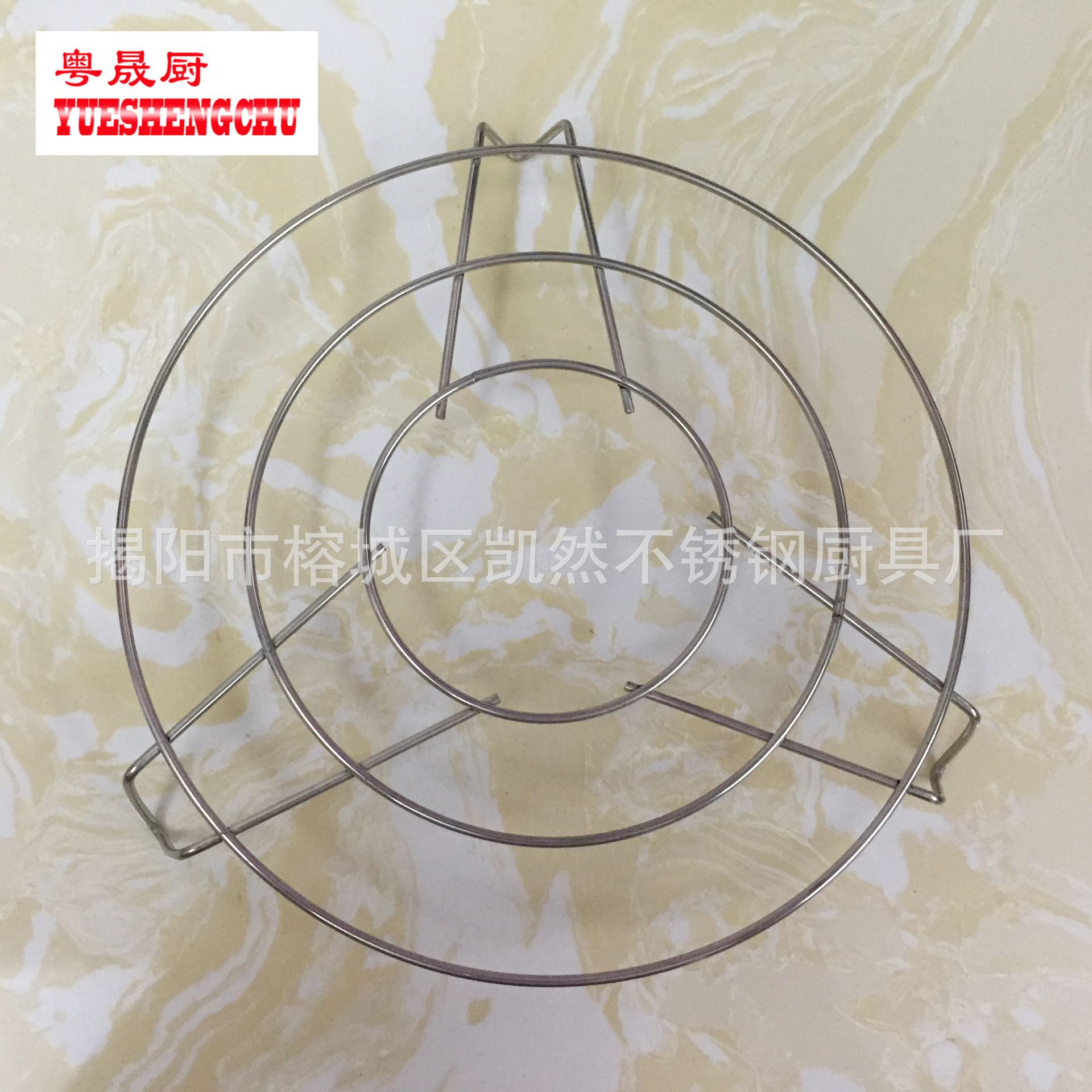 direct deal Stainless steel Thread Steaming 20# high school triangle Steamer stand Steaming pad