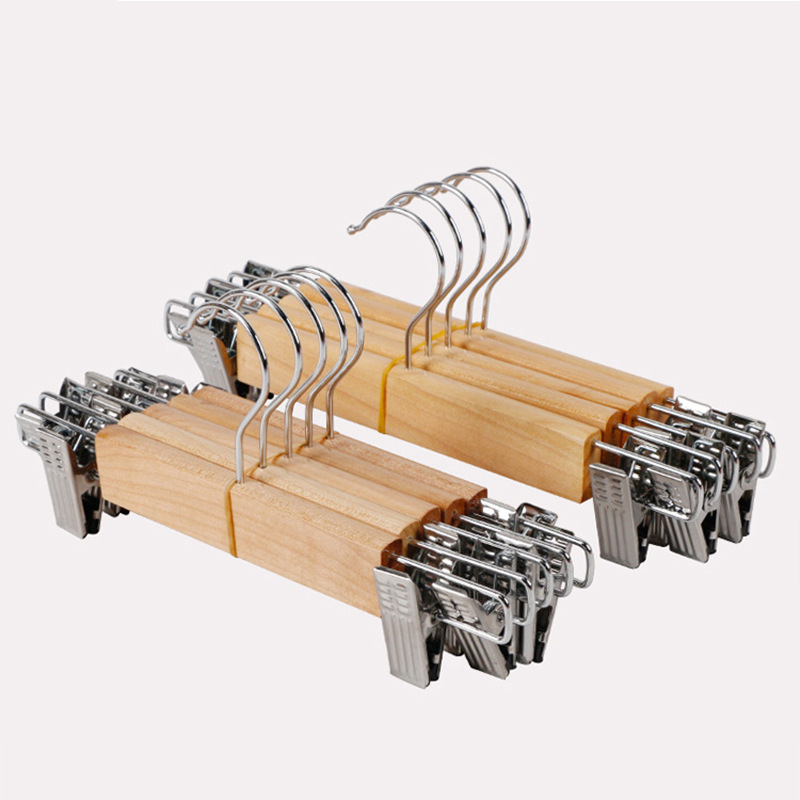 厂家直销成人儿童实木本色裤架服装店原木色裤架裙架可定制LOGO