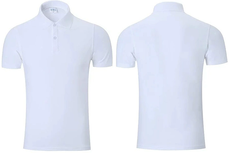 Cotton polo for work, with short sleeve, custom-made
