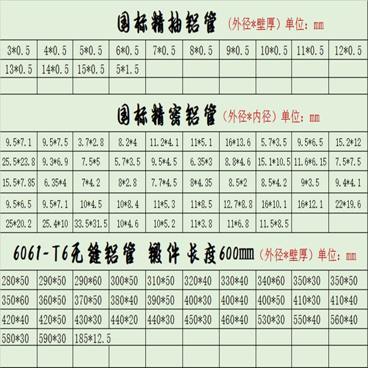 精抽铝管