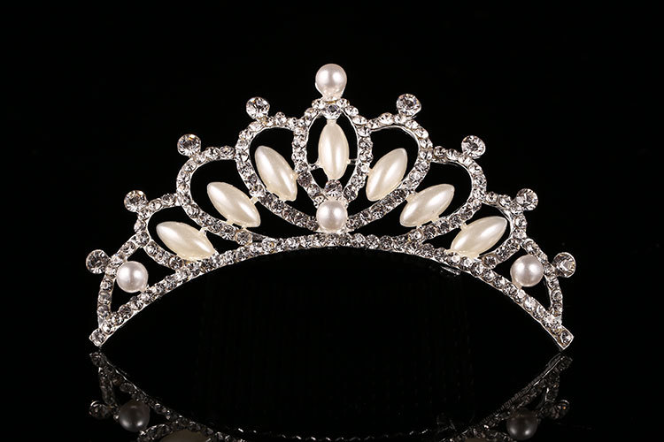 Princess Crown Alloy Rhinestones Crown display picture 1