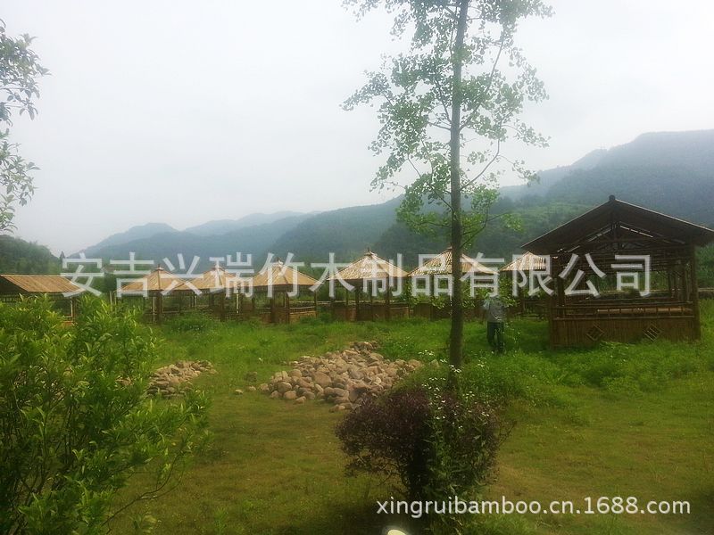 竹亭 农家乐亭子 待亭 竹屋 景区亭 风景亭