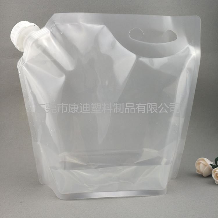 Manufactor Custom made 5 portable fold Hydration Suction nozzle self-supporting bag 5,Drink purified water Packaging bag