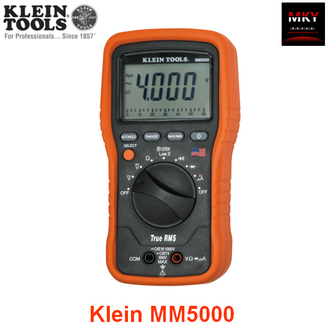 美国Klein MM5000数字万用表【1000V 40MΩ】