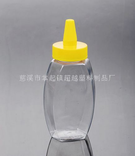 500g蜂蜜瓶 尖嘴塑料瓶子 果酱瓶 透明PET瓶(A57)