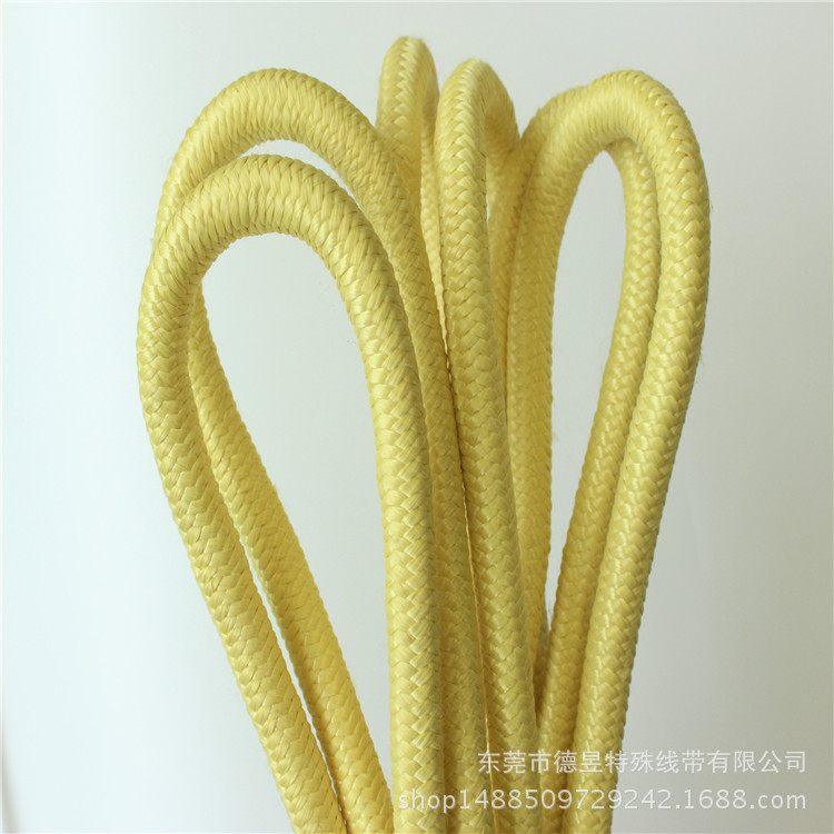 德昱 直销优质芳纶绳 芳纶耐磨安全绳 防火阻燃绳