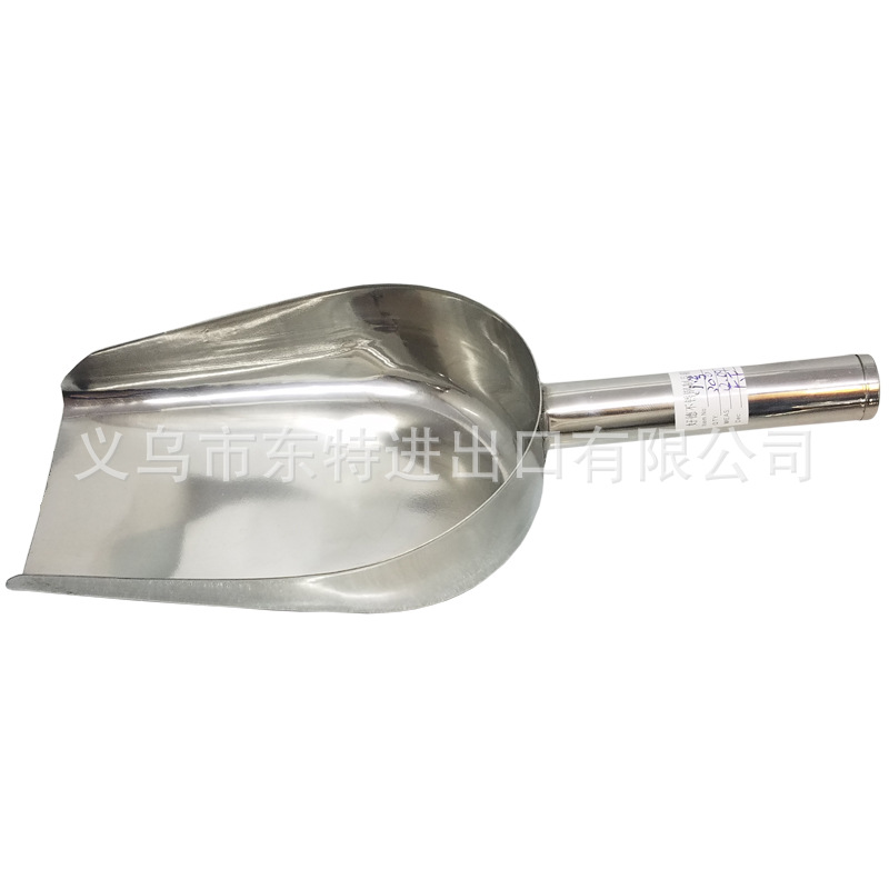 Non-magnetic stainless steel flat-bottomed flour spatula, tea multi-purpose ice spatula, kitchen ice maker special coarse grain spatula detail image 5