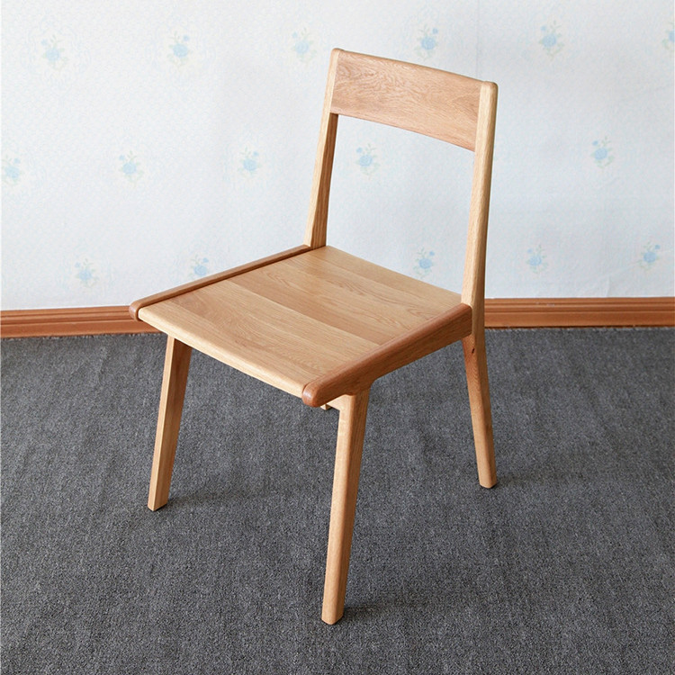 实木家具供应美国橡木座板椅 休闲纯实木椅子 酒店客厅餐椅|ru