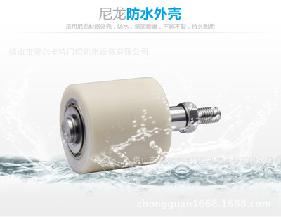 门窗固定夹轮平移门夹轮双滑轮电动门夹轮铁艺趟门固定轮尼龙胶轮