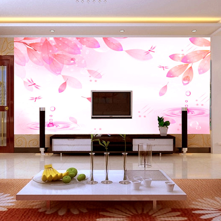 客厅中式电视背景墙 5D墙布 影视墙壁纸 3D立体卧室墙纸