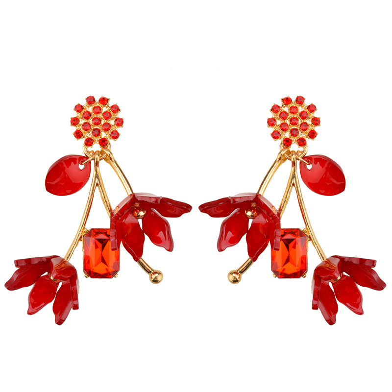 flowers Acrylicearring (creamy-white)NHWF2874-creamy-white