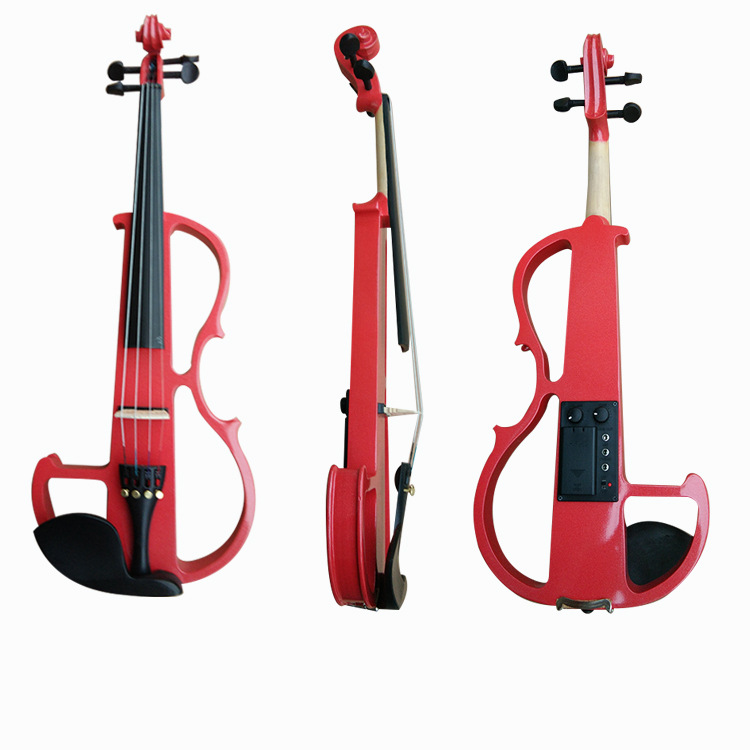 厂家直销红色电小提琴/电子电声小提琴乐器