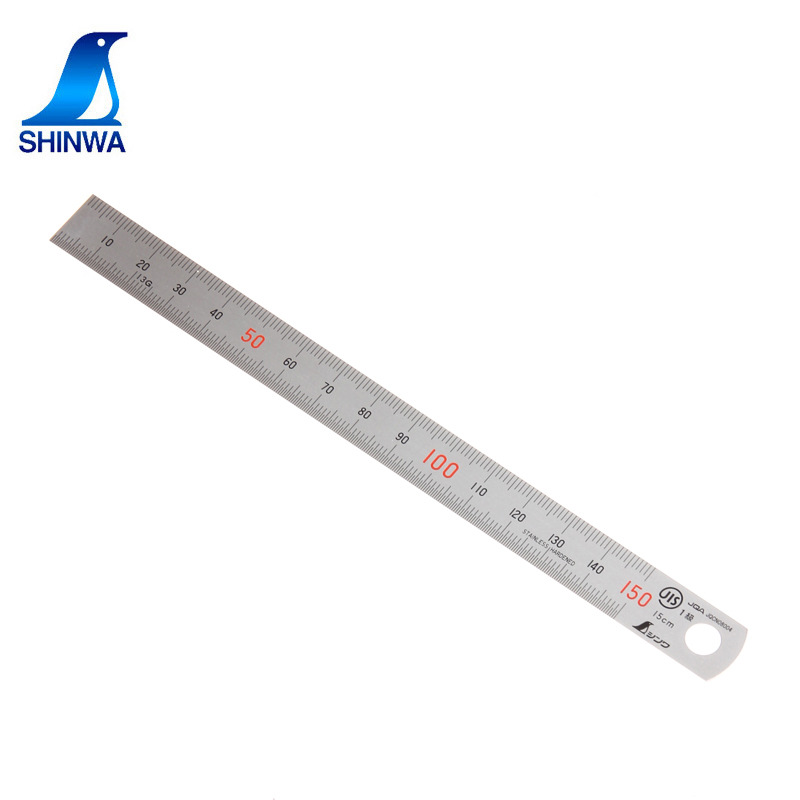 日本SHINWA亲和企鹅牌15厘米钢直尺 13005