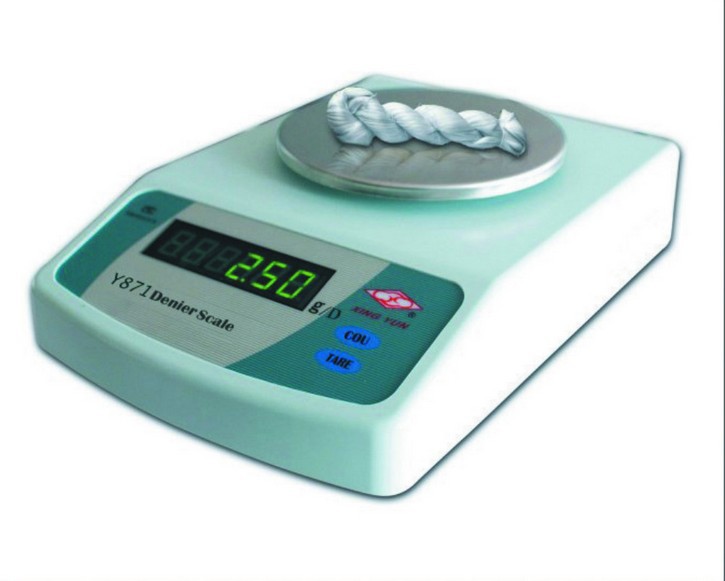Y871生丝旦尼尔电子秤纺织电子天平丹尼尔称长丝称量便携