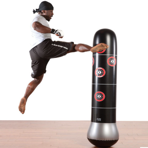 Thickened vertical inflatable tumbler boxing column for adults and children, inflatable boxing punching bag for venting anger.