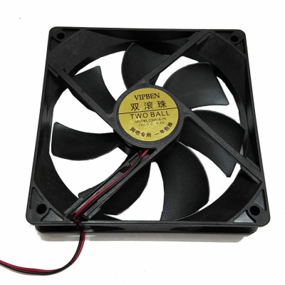 CZF Dual Ball 8 inch 8CM*8CM Chassis fan black Mute standard System fan