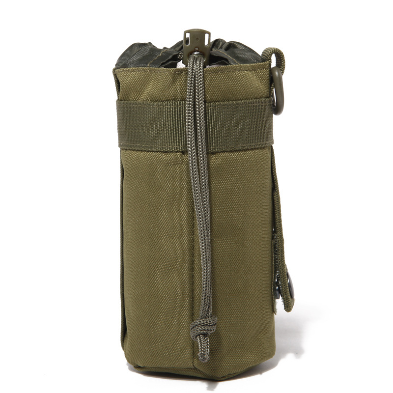 Bolsa de hervidor táctico al aire libre bolsa de la cintura corriendo montañismo hervidor de agua bolsa portátil camuflaje multifuncional hervidor de agua bolsa cordón impermeable