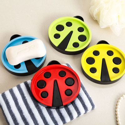 瓢虫香皂盒洗脸皂托香皂盒双层肥皂盒沥水卡通肥皂盒厂家直销