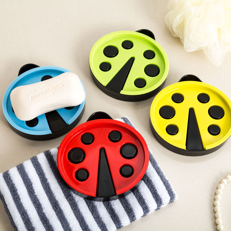 瓢虫香皂盒洗脸皂托香皂盒双层肥皂盒沥水卡通肥皂盒厂家直销