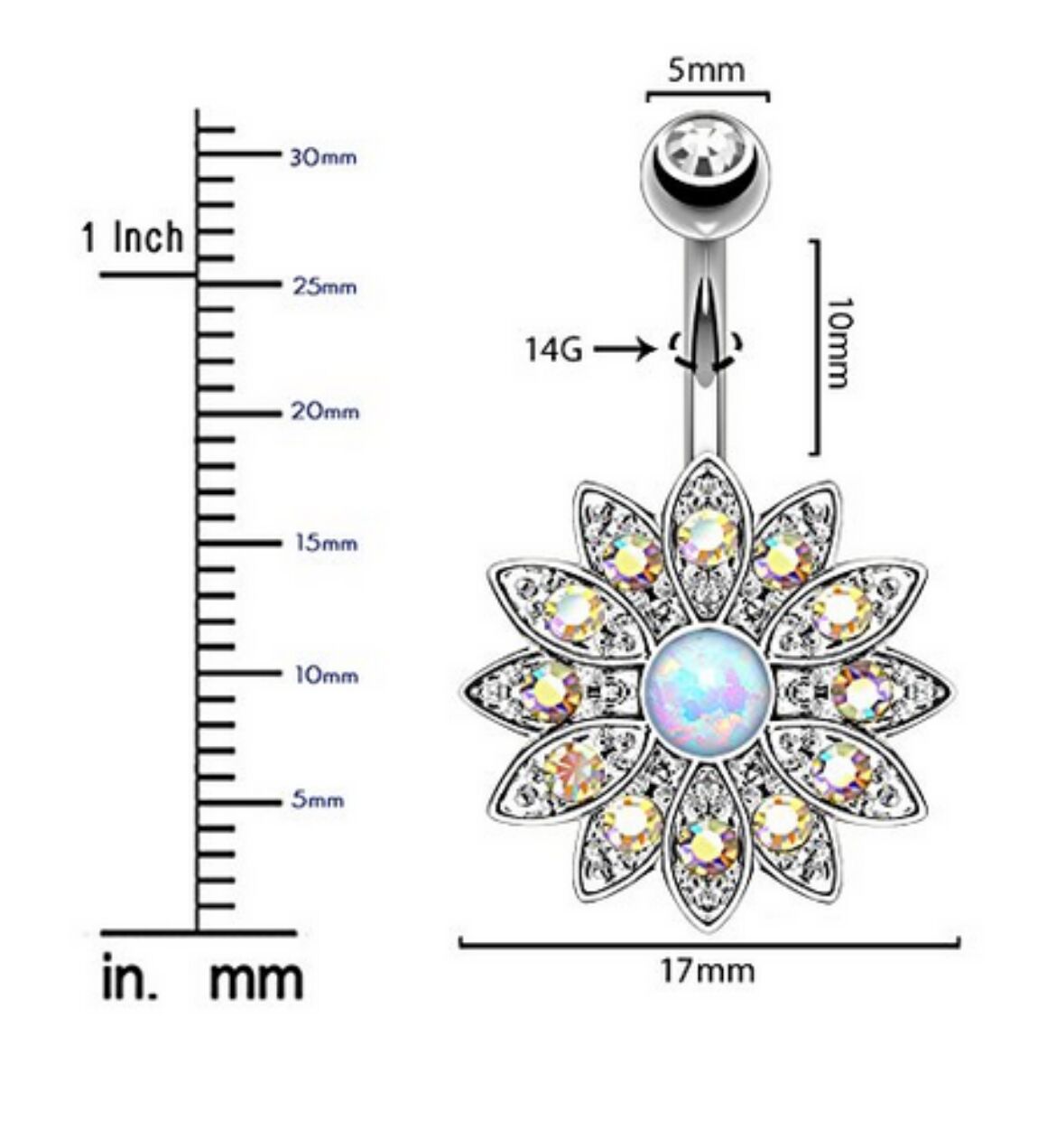Pointed titanium steel lip stud product view