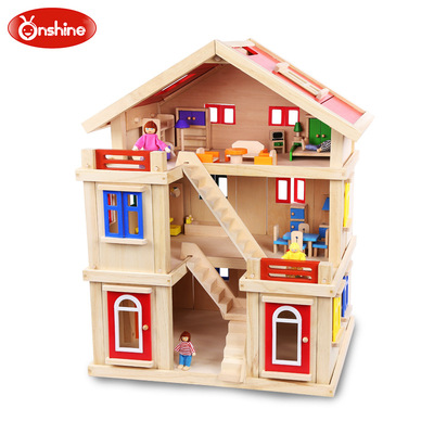 Children's Day gift three layers Dollhouse toy House large villa suit girl Play house diy Dollhouse