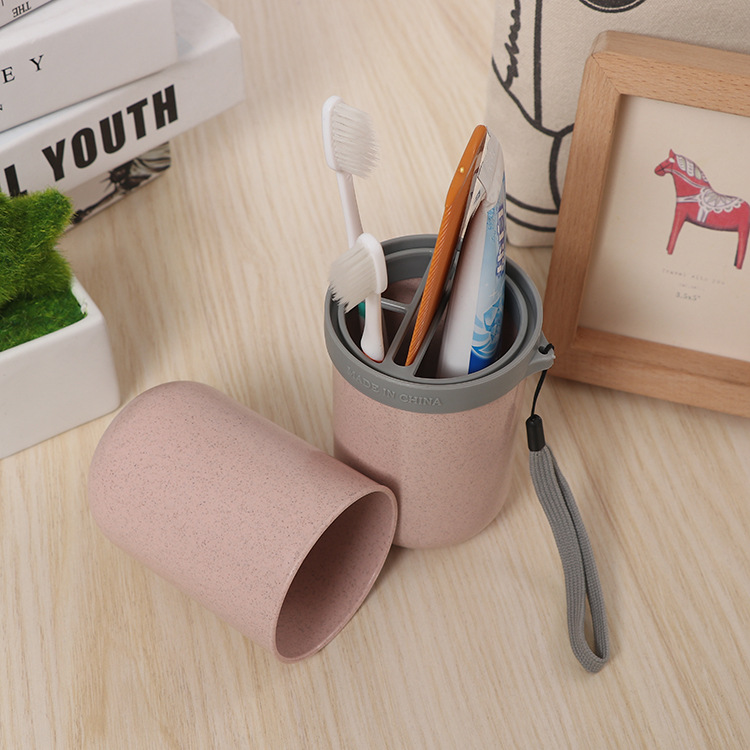 Wheat Straw Travel Storage Cup Image 9