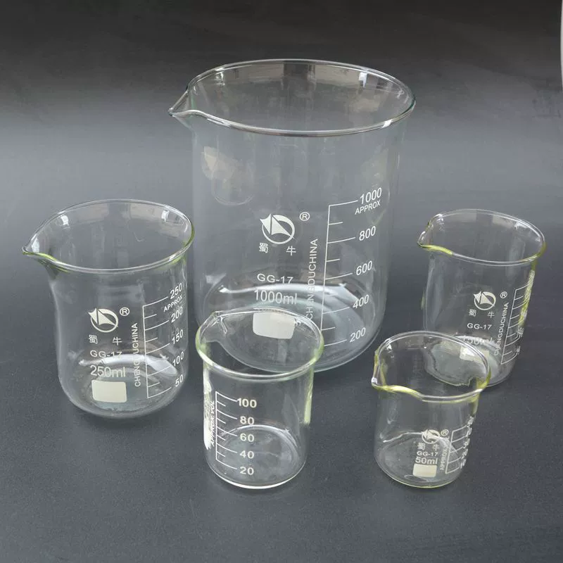 Экспериментальные расходные материалы 25-5000 мл стеклянный стакан мерный стакан с шкалой высокотемпературный устойчивый стакан