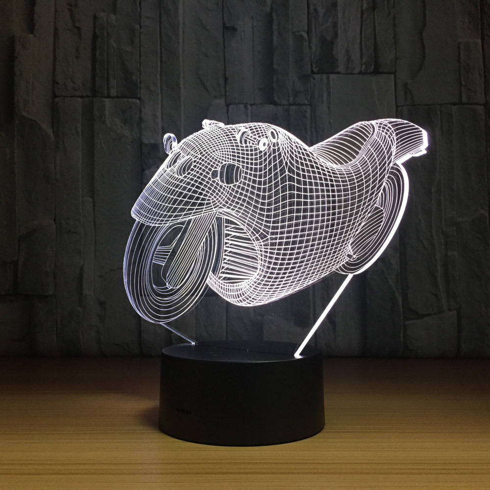 3d 7色触摸led创意小夜灯