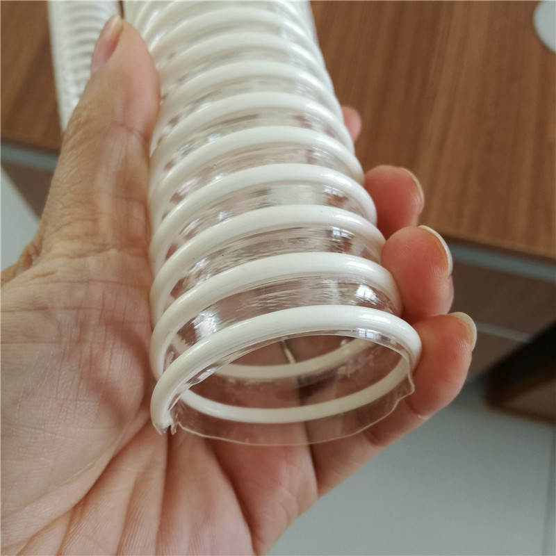 耐腐蚀耐酸碱pu食品级塑筋螺旋输送各种介质输送管工业排污排废气
