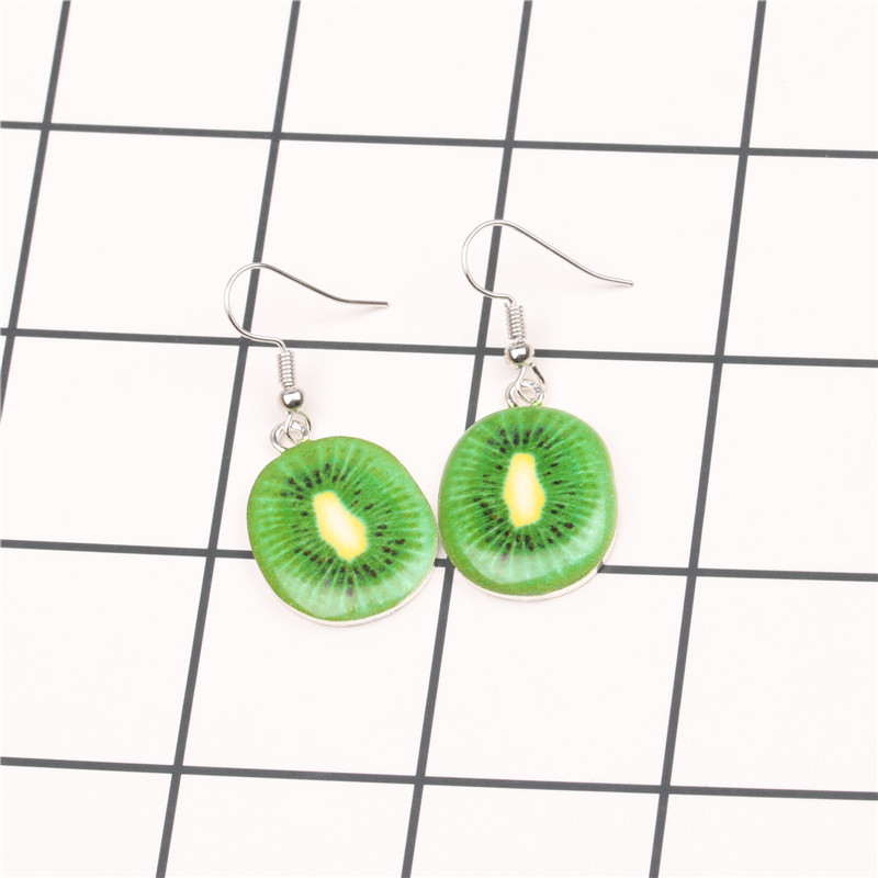 Cute Cartoon Strawberry Watermelon Earrings Earrings Women&#39;s New Fruit Earrings display picture 5