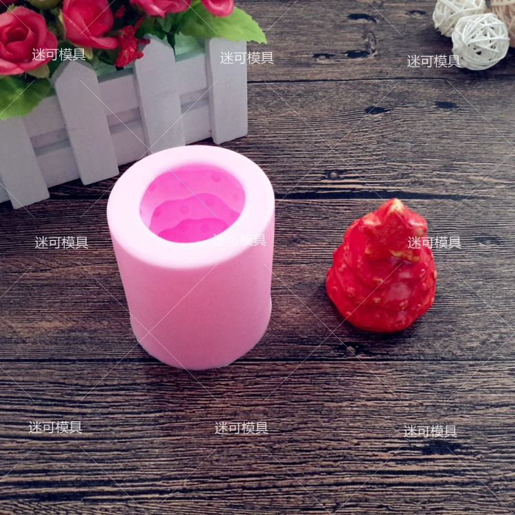 Molde de silicona árbol de Navidad estrella hecha a mano jabón molde ventas directas de la fábrica