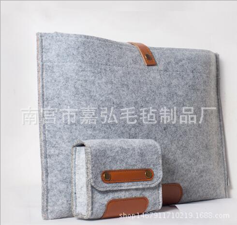 笔记本保护套 macbook毛毡 内胆包 支持要求佩带电源包