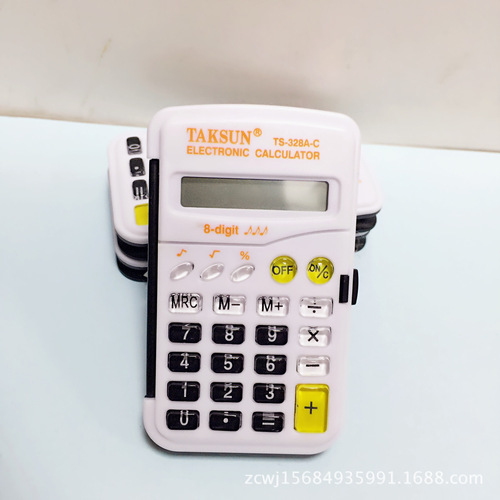 Wholesale flip cover student color mini cute calculator portable pocket calculator