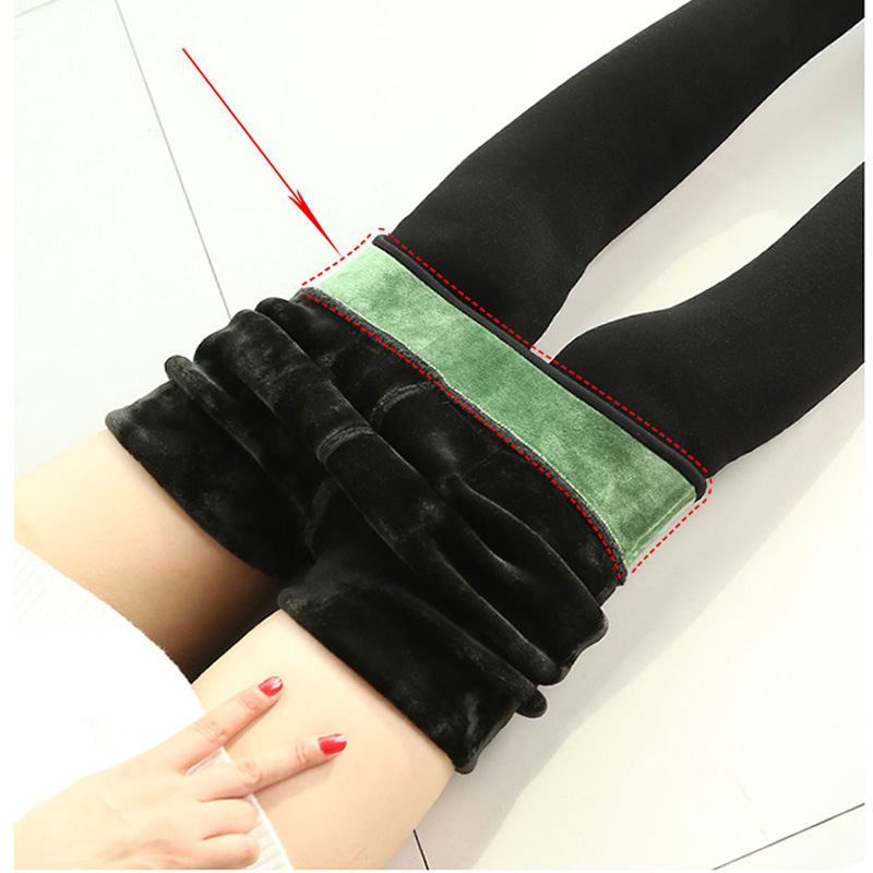 新款护腰外穿大弹力女士打底裤加绒加厚秋冬款加肥加大保暖一体裤|ms