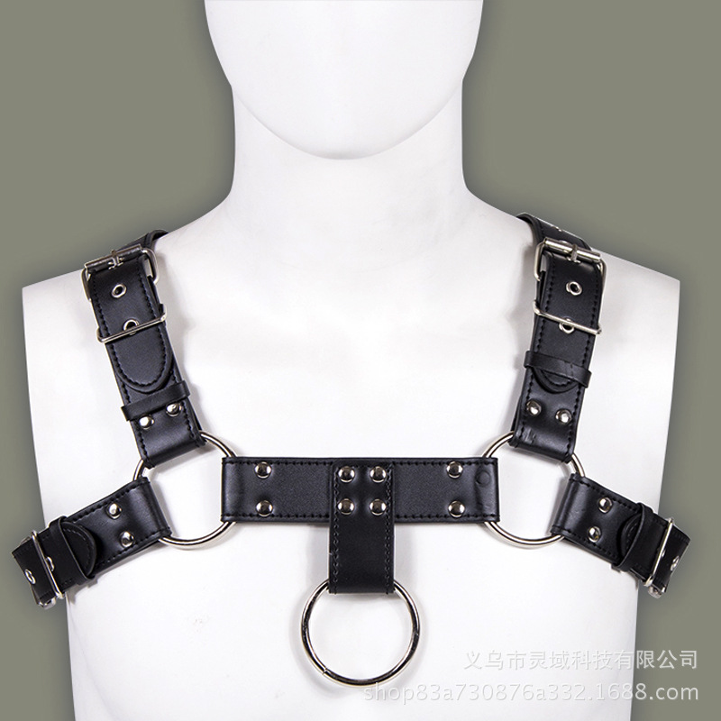 厂家直供批发情趣夜店男式皮革胸衣内衣胸带皮带角色扮演另类玩具-阿里巴巴
