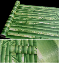 self-adhesive wallpaper self-adhesive wallpaper retro calligraphy green bamboo wall sticker